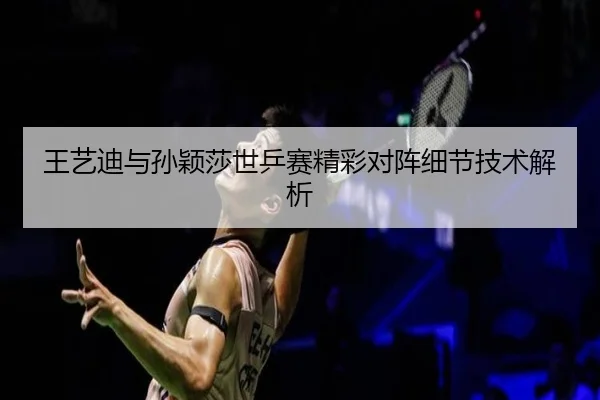 王艺迪与孙颖莎世乒赛精彩对阵细节技术解析